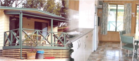 Luxury Cabin with balcony at Gulfhaven Caravan Park